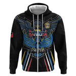 Antigua and Barbuda Cricket Custom Zip Hoodie Go Falcons - African Pride