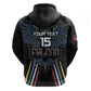 Antigua and Barbuda Cricket Custom Zip Hoodie Go Falcons - African Pride