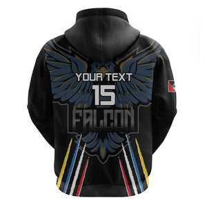 Antigua and Barbuda Cricket Custom Zip Hoodie Go Falcons - African Pride