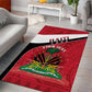 Personalized Haiti 1964 Area Rug Coat Of Arms - Polynesian Style - African Pride