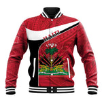 Personalized Haiti 1964 Baseball Jacket Coat Of Arms - Polynesian Style - African Pride