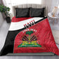 Personalized Haiti 1964 Bedding Set Coat Of Arms - Polynesian Style - African Pride