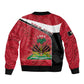 Personalized Haiti 1964 Bomber Jacket Coat Of Arms - Polynesian Style - African Pride