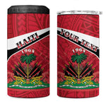 Haiti 1964 4 in 1 Can Cooler Tumbler Coat Of Arms - Polynesian Style - African Pride