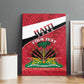 Personalized Haiti 1964 Canvas Wall Art Coat Of Arms - Polynesian Style - African Pride