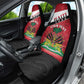 Personalized Haiti 1964 Car Seat Cover Coat Of Arms - Polynesian Style - African Pride