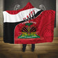 Personalized Haiti 1964 Hooded Blanket Coat Of Arms - Polynesian Style - African Pride