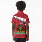 Personalized Haiti 1964 Kid Polo Shirt Coat Of Arms - Polynesian Style - African Pride