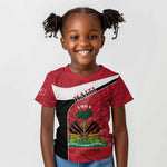 Personalized Haiti 1964 Kid T shirt Coat Of Arms - Polynesian Style - African Pride