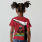Personalized Haiti 1964 Kid T shirt Coat Of Arms - Polynesian Style - African Pride