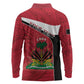 Personalized Haiti 1964 Long Sleeve Polo Shirt Coat Of Arms - Polynesian Style - African Pride