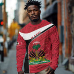 Personalized Haiti 1964 Long Sleeve Shirt Coat Of Arms - Polynesian Style - African Pride