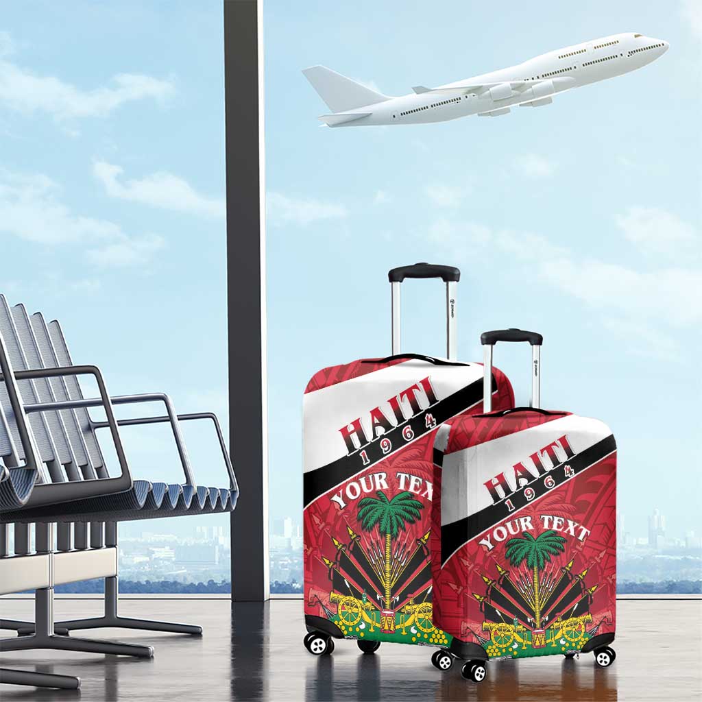 Personalized Haiti 1964 Luggage Cover Coat Of Arms - Polynesian Style - African Pride