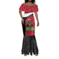 Personalized Haiti 1964 Mermaid Dress Coat Of Arms - Polynesian Style - African Pride