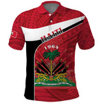 Personalized Haiti 1964 Polo Shirt Coat Of Arms - Polynesian Style - African Pride