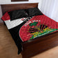 Personalized Haiti 1964 Quilt Bed Set Coat Of Arms - Polynesian Style - African Pride