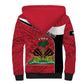 Personalized Haiti 1964 Sherpa Hoodie Coat Of Arms - Polynesian Style - African Pride