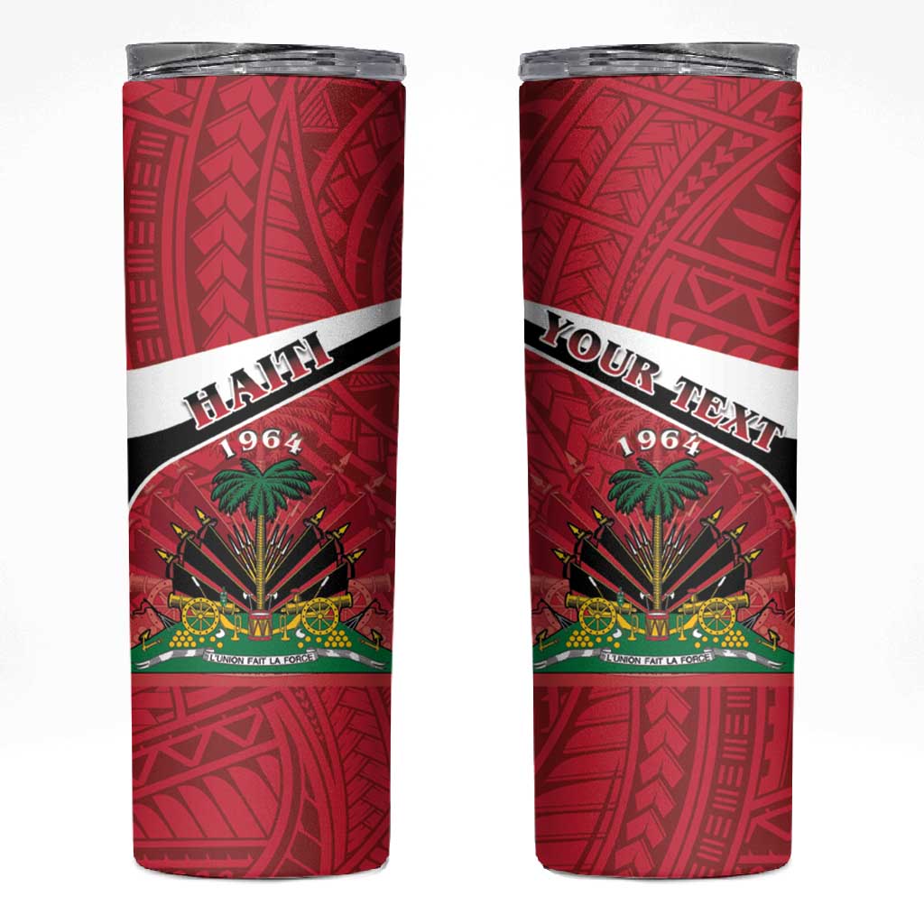 Haiti 1964 Skinny Tumbler Coat Of Arms - Polynesian Style - African Pride