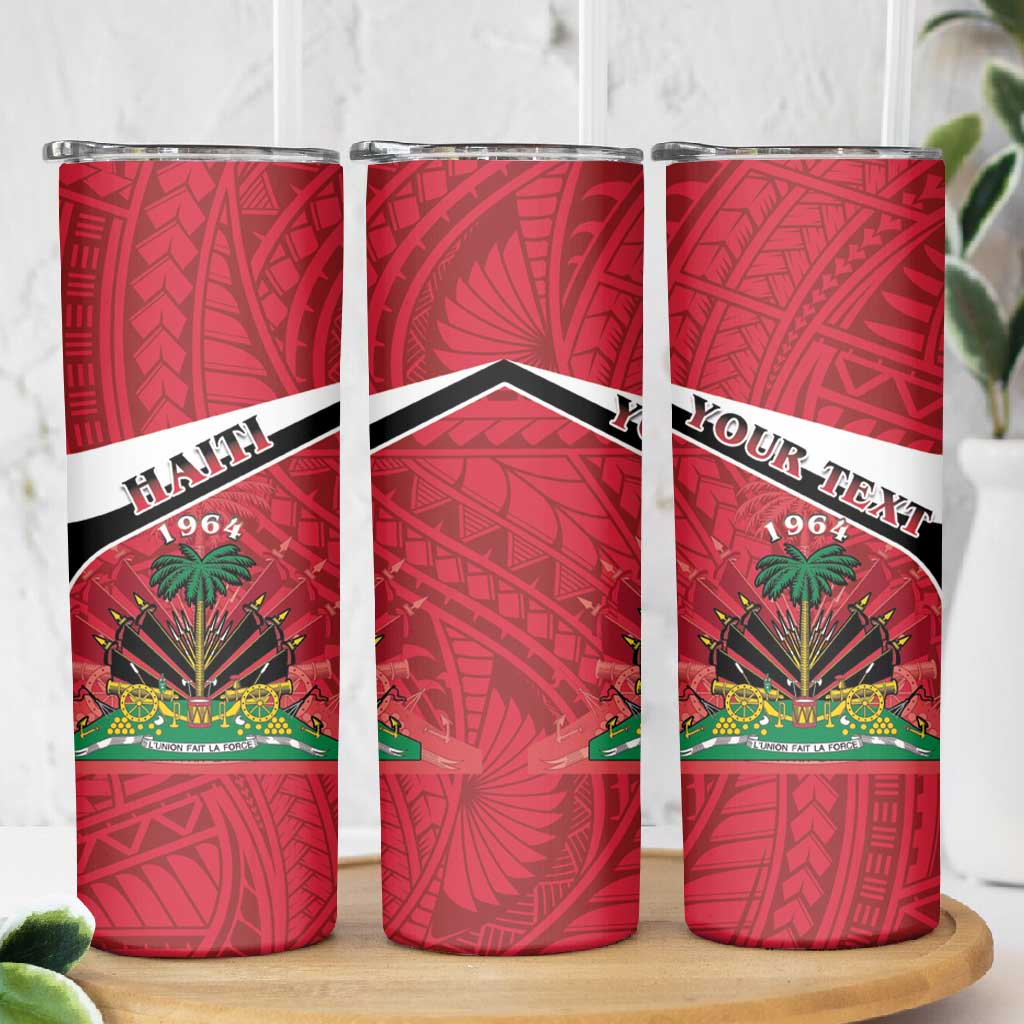 Haiti 1964 Skinny Tumbler Coat Of Arms - Polynesian Style - African Pride