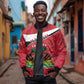 Personalized Haiti 1964 Sleeve Zip Bomber Jacket Coat Of Arms - Polynesian Style - African Pride