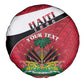 Personalized Haiti 1964 Spare Tire Cover Coat Of Arms - Polynesian Style - African Pride