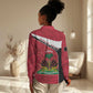 Personalized Haiti 1964 Women Casual Shirt Coat Of Arms - Polynesian Style - African Pride