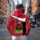 Personalized Haiti 1964 Zip Hoodie Coat Of Arms - Polynesian Style - African Pride
