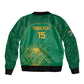 Custom South Africa Bomber Jacket Lion Mascot Proteas Cricket