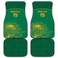 Custom South Africa Car Mats Lion Mascot Proteas Cricket