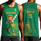 Custom South Africa Men Tank Top Lion Mascot Proteas Cricket