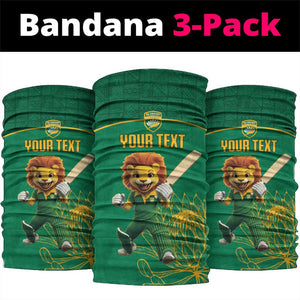 Custom South Africa Neck Gaiter Lion Mascot Proteas Cricket LT15