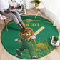 Custom South Africa Round Carpet Lion Mascot Proteas Cricket