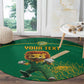 Custom South Africa Round Carpet Lion Mascot Proteas Cricket