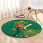 Custom South Africa Round Carpet Lion Mascot Proteas Cricket