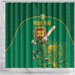 Custom South Africa Shower Curtain Lion Mascot Proteas Cricket