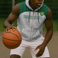 Custom Afro South Africa Cricket Sleeveless Zip Hoodie Go Proteas - African Pattern - African Pride