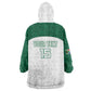 Custom Afro South Africa Cricket Wearable Blanket Hoodie Go Proteas - African Pattern