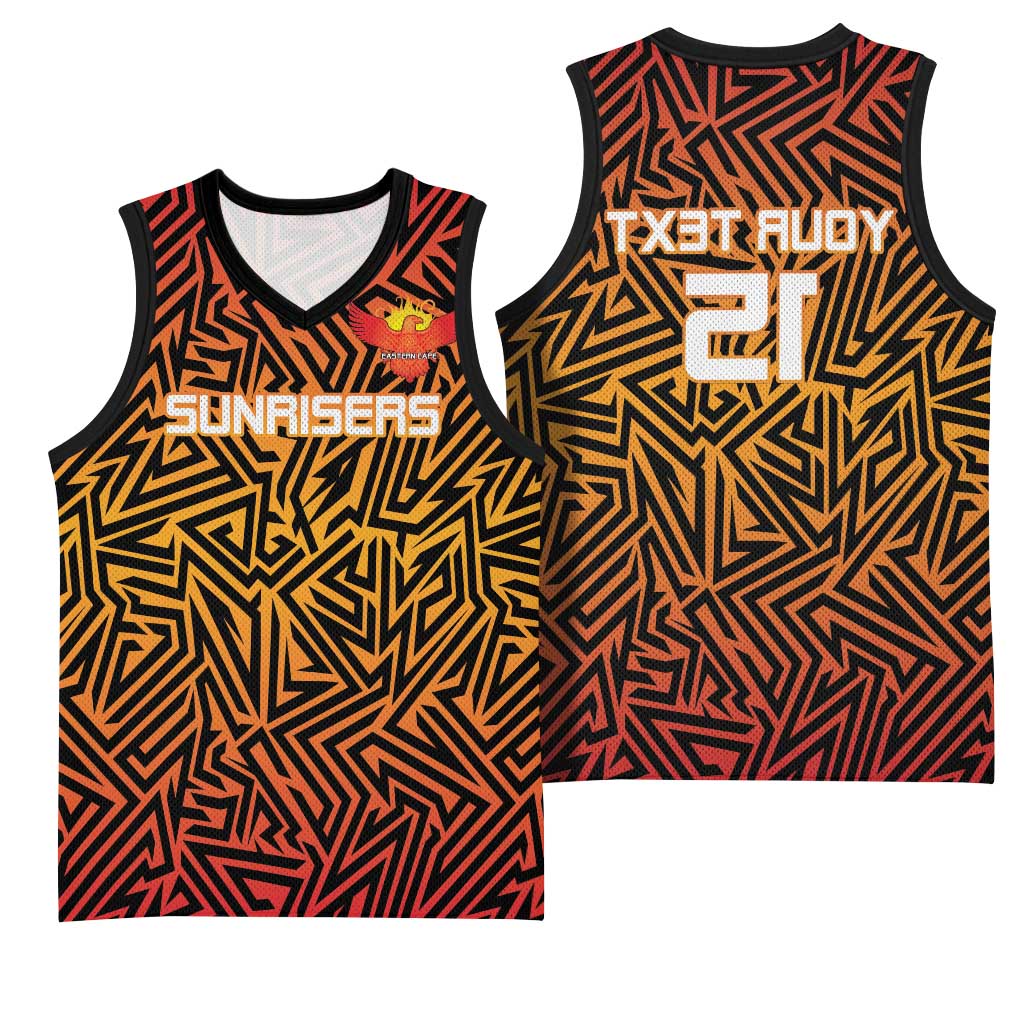Custom Afro South Africa Cricket Basketball Jersey Eastern Cape - Go Sunrisers - African Pride