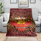 Custom Afro South Africa Cricket Blanket Eastern Cape - Go Sunrisers