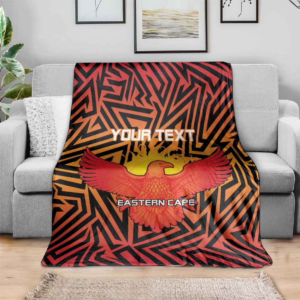 Custom Afro South Africa Cricket Blanket Eastern Cape - Go Sunrisers