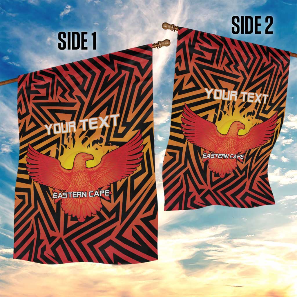 Custom Afro South Africa Cricket Garden Flag Eastern Cape - Go Sunrisers