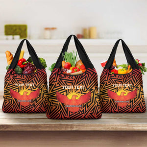 Custom Afro South Africa Cricket Grocery Bag Eastern Cape - Go Sunrisers