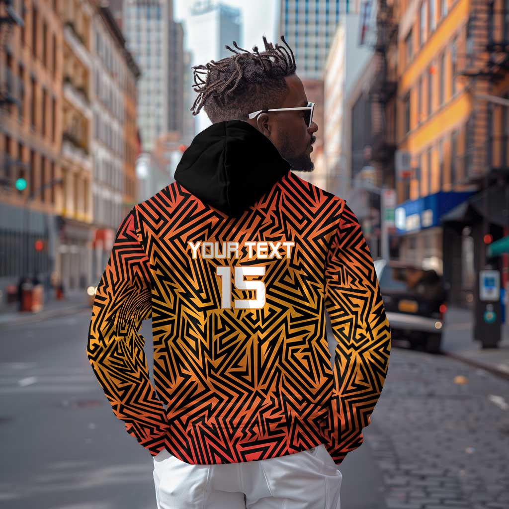 Custom Afro South Africa Cricket Hoodie Eastern Cape - Go Sunrisers