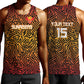 Custom Afro South Africa Cricket Men Tank Top Eastern Cape - Go Sunrisers