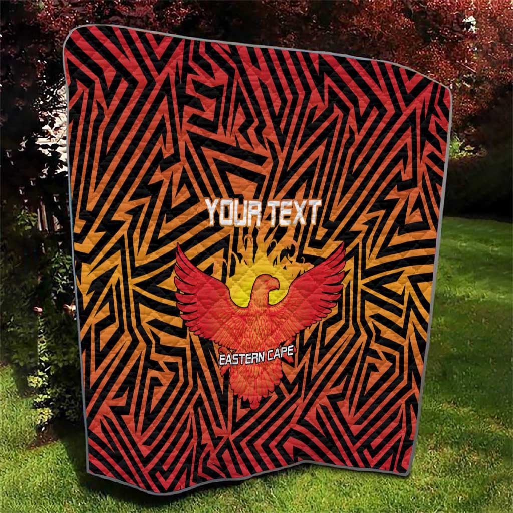 Custom Afro South Africa Cricket Quilt Eastern Cape - Go Sunrisers
