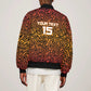 Custom Afro South Africa Cricket Sleeve Zip Bomber Jacket Eastern Cape - Go Sunrisers