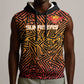 Custom Afro South Africa Cricket Sleeveless Hoodie Eastern Cape - Go Sunrisers - African Pride