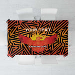 Custom Afro South Africa Cricket Tablecloth Eastern Cape - Go Sunrisers