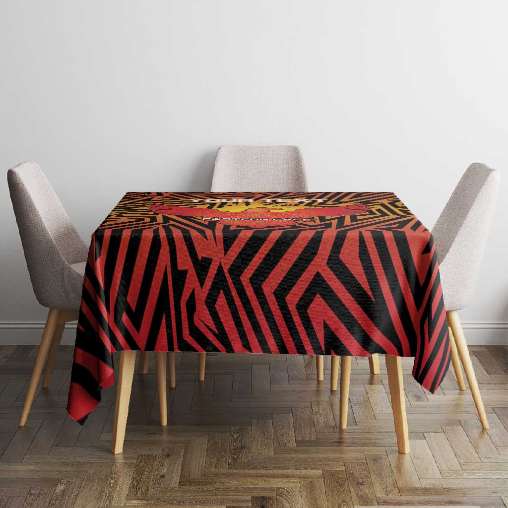 Custom Afro South Africa Cricket Tablecloth Eastern Cape - Go Sunrisers