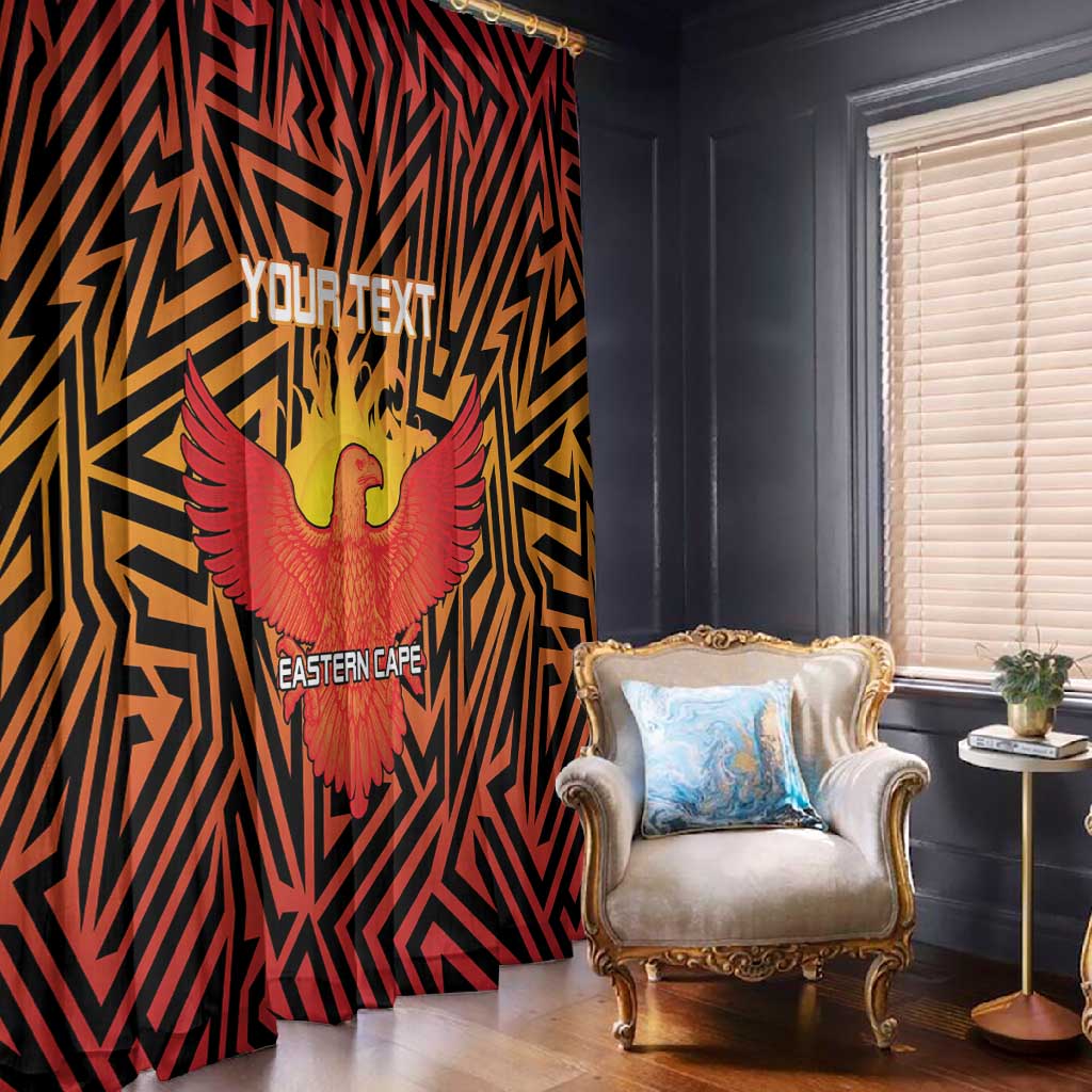 Custom Afro South Africa Cricket Window Curtain Eastern Cape - Go Sunrisers